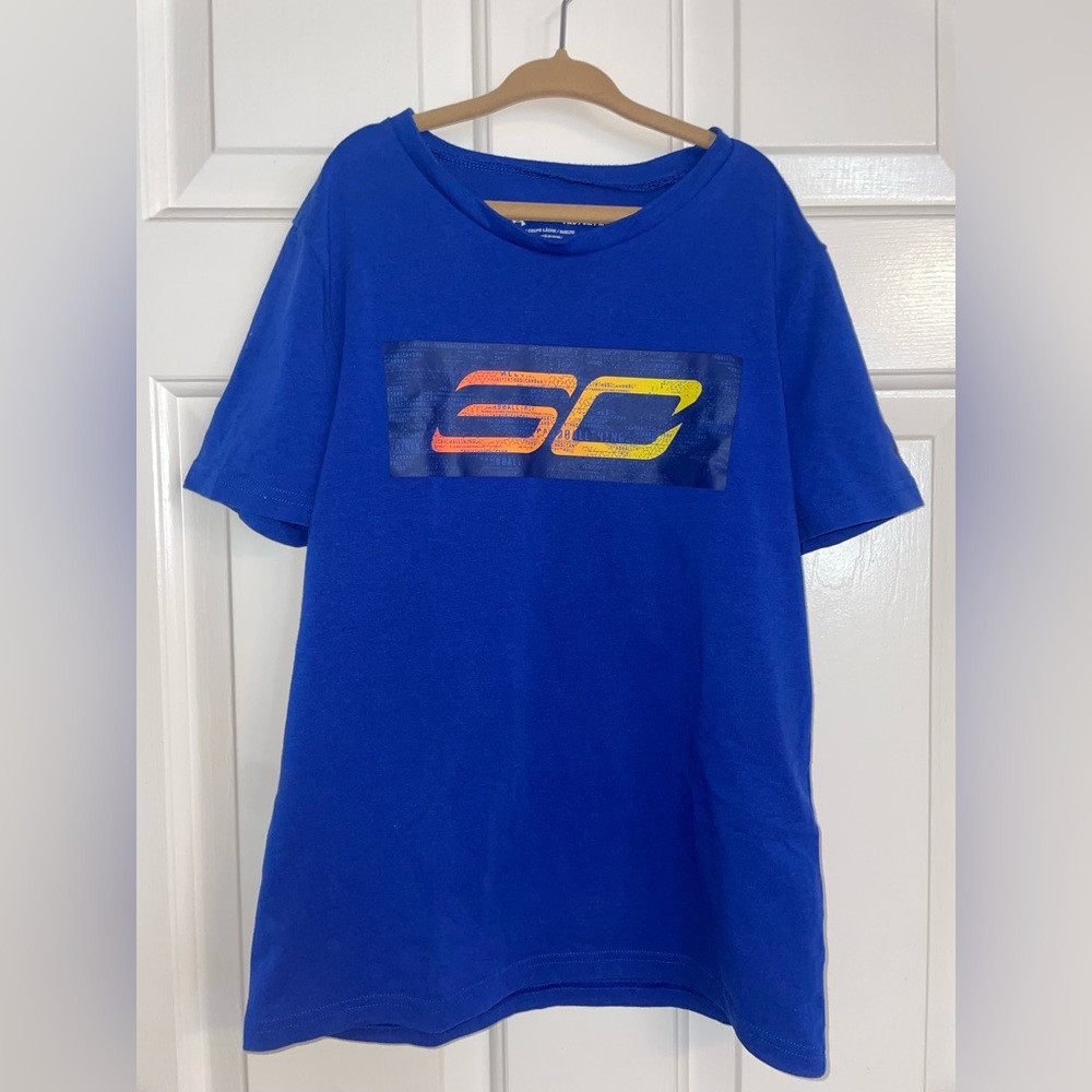 Boys Stephen Curry Heat Gear Shirt